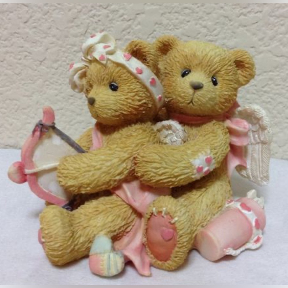 Cherished Teddies “Aiming for Your Heart" Cupid Bears Figurine 1994